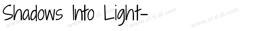 Shadows Into Light字体转换